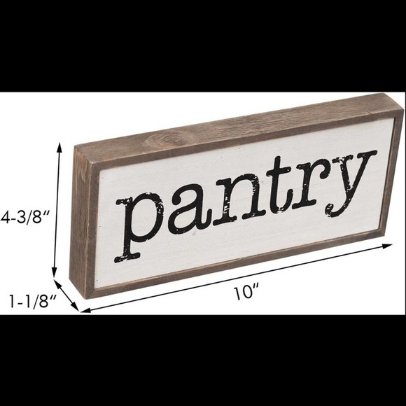 Farmhouse Rustic Wood Pantry Box Sign, Kitchen Decor - Picture 3 of 4